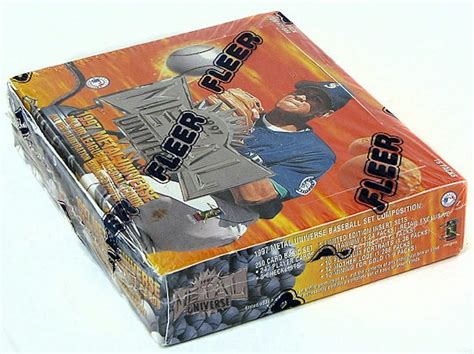 1997 fleer metal universe baseball 20 pack box|97 metal universe baseball set.